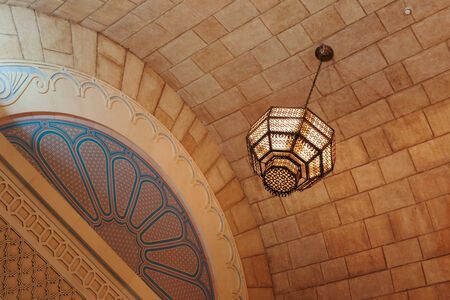 DUBAI, UAE-NOVEMBER 02  Interior IBN Battuta Mall store on November 02, 2013  Each salesroom is decorated in the style of different countries のeditorial素材