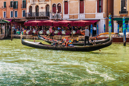 VENICE, ITALY - 26 JUNE, 2014: Grand Canal in Venice Italyのeditorial素材