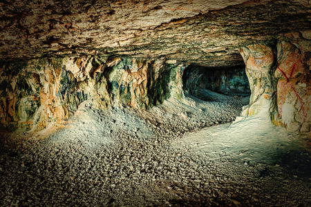 old abandoned aditの写真素材