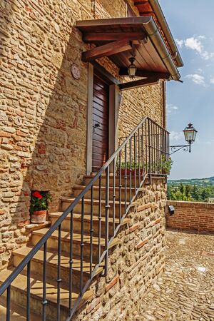 street in the old town in Italyのeditorial素材