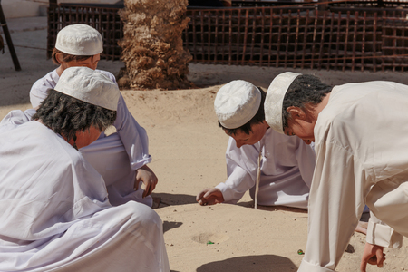DUBAI, UAE-NOVEMBER 9: Ancient Islamic School, Heritage Village on November 9, 2013. It is the largest historical museum in Dubai.のeditorial素材