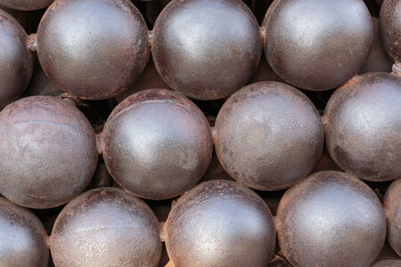 old cannonballs