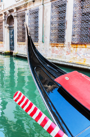 Gondola on the canals of Veniceの写真素材