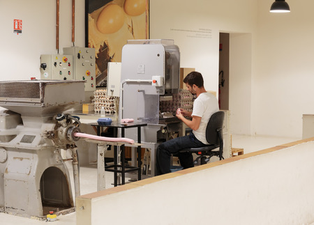 GRASSE, FRANCE - OCTOBER 31, 2014: Technological process of the production of soap factory Fragonardのeditorial素材