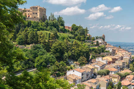 General view of the medieval Italian cityの写真素材