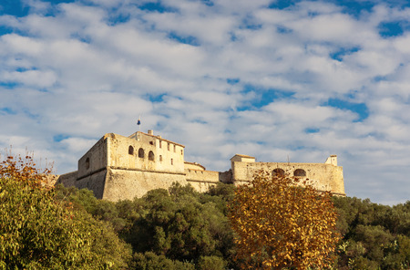 Fort Carre walls in Antibes, Franceのeditorial素材