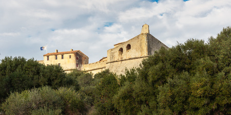 Fort Carre walls in Antibes, Franceのeditorial素材