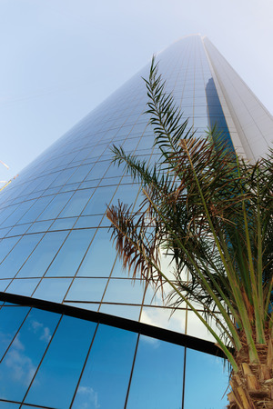 ABU DHABI, UAE - NOVEMBER 5: Modern buildings in Abu Dhabi, on November 5, 2013, Abu Dhabi, UAE. It is the capital of the United Arab Emirates.のeditorial素材