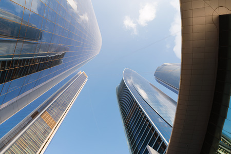 ABU DHABI, UAE - NOVEMBER 5: Modern buildings in Abu Dhabi, on November 5, 2013, Abu Dhabi, UAE. It is the capital of the United Arab Emirates.のeditorial素材
