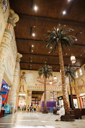 DUBAI, UAE-NOVEMBER 02: Interior IBN Battuta Mall store on November 02, 2013. Each salesroom is...