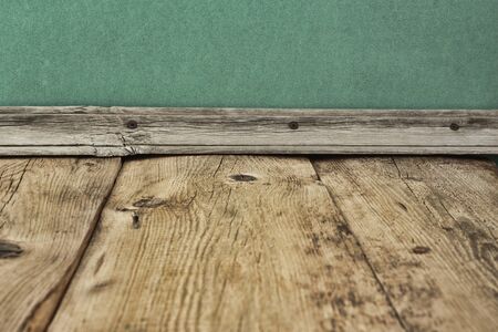 Old wooden floor close upの写真素材