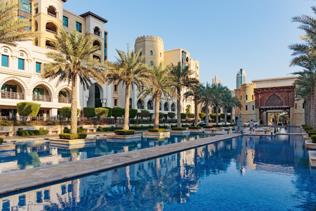 DUBAI, UAE - NOVEMBER 13, 2013: General view of the central area of the cityのeditorial素材