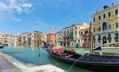 Grand Canal in Venice Italyの写真素材
