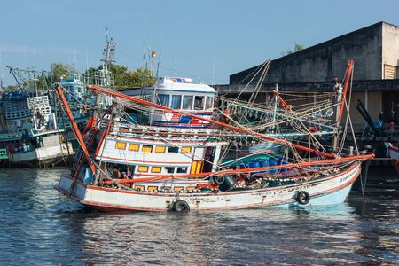 PHUKET, THAILAND  - FEBRUARY 16, 2013: Industrial Commercial Portのeditorial素材