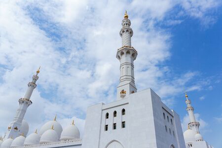 ABU DHABI, UNITED ARAB EMIRATES - NOVEMBER 5: Sheikh Zayed Grand Mosque November 5, 2013 in Abu...