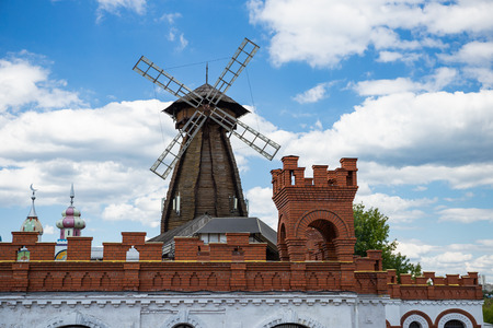 Windmill in Izmaylovsky Kremlin. Traditional Russian architecture