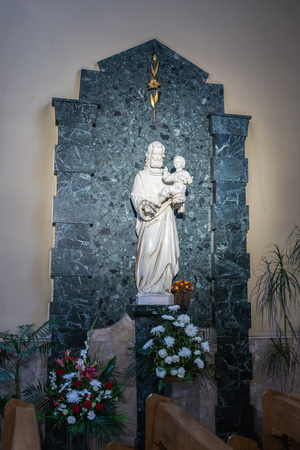 MOSCOW, RUSSIA - June 6, 2018: Interior Roman Catholic Cathedral of the Immaculate Conception of the Blessed Virgin Maryのeditorial素材