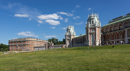 MOSCOW, RUSSIA - JUNE 16, 2018: Great Tsaritsyn Palace in museum-reserve Tsaritsynoのeditorial素材