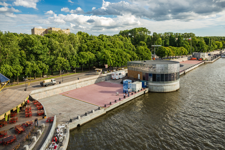 MOSCOW, RUSSIA - June 7, 2018: Panoramic view on a  Moscow Riverのeditorial素材