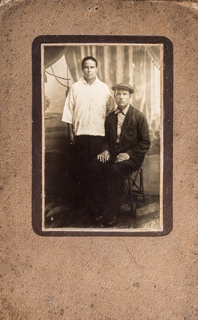 Vintage portrait of a couple, photo 1930のeditorial素材