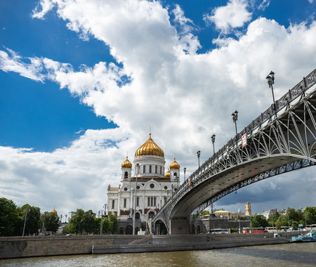 Cathedral of Christ the Savior in Moscowの写真素材