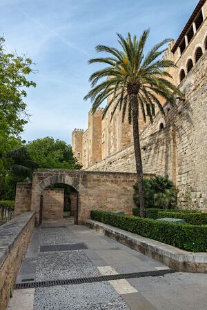 General view of the Cathedral of Palma de Mallorcaの写真素材