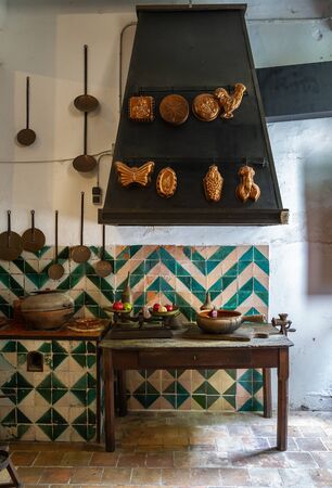 Ancient cuisine  in a Spanish villageの写真素材