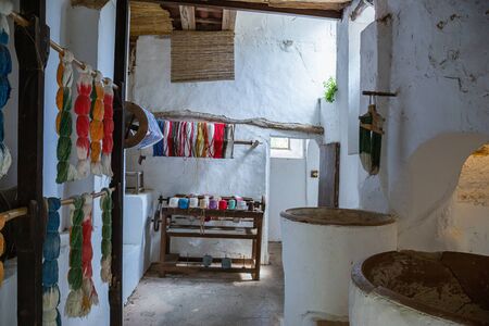 Ancient household items for agriculture in the Spanish manor, Mallorcaの写真素材