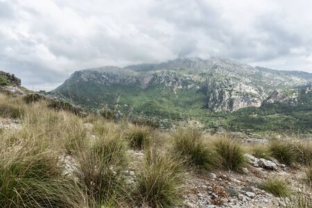 Picturesque landscape in the mountains of Tramontana on the island of Mallorcaの写真素材