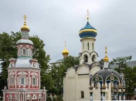 The Holy Trinity-St. Sergius Lavra, Sergiev Posad, Russiaの写真素材