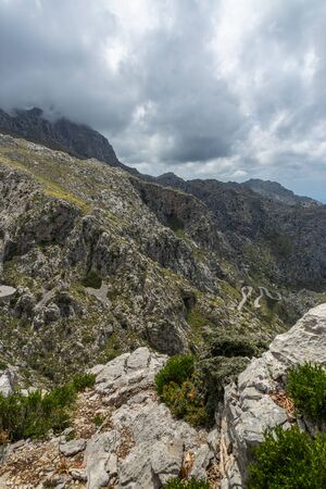 Picturesque landscape of Sierra de Tramuntana, Mallorca, Spainの写真素材