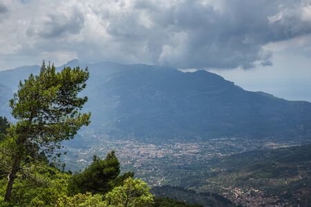Picturesque landscape in the mountains of Tramontana on the island of Mallorca
