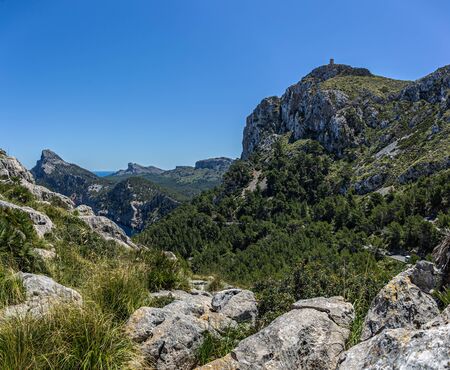 Scenic views of the famous Cape de Formentor, Mallorca Spainの写真素材