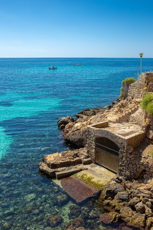 Landscape with rocky coast of Mallorca, Spainの写真素材