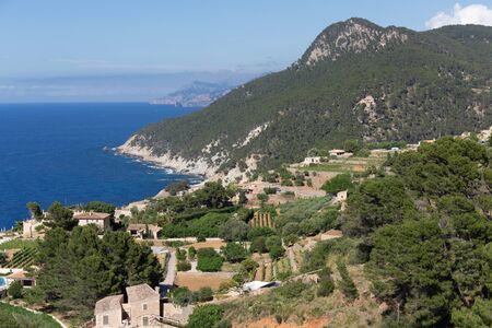 Panorama of the West coast of Mallorca, Spainの写真素材