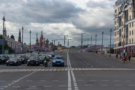 MOSCOW, RUSSIA - June 9, 2018: Panoramic view of Moscowのeditorial素材