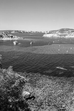 Landscape with rocky coast of Mallorca, Spainの写真素材