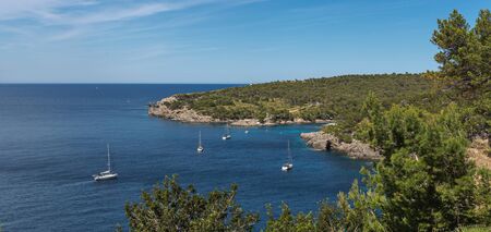 Landscape with coast of Mallorca, Spainの写真素材