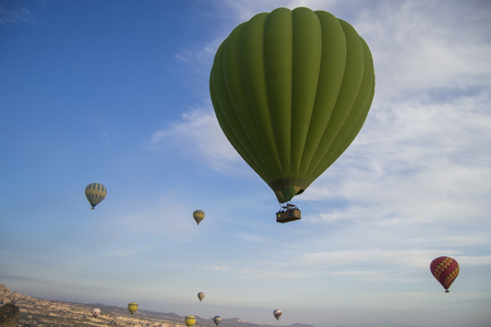 hot air balloonの写真素材