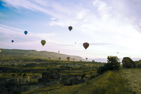 hot air balloonのeditorial素材