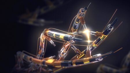 DNA helix. Hi Tech in the field of genetic engineering.の写真素材