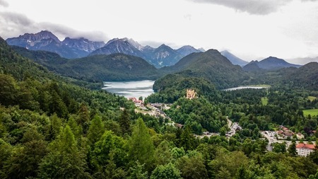 View from Neuschwansteinのeditorial素材
