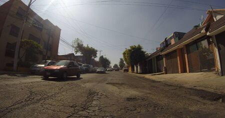 Streets in poor condition in Mexicoのeditorial素材