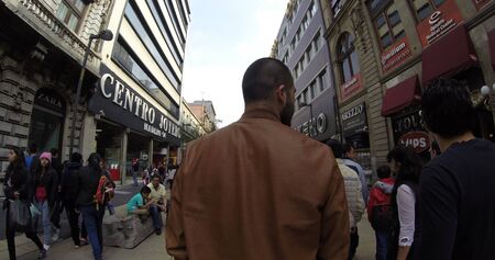 Walking through the streets of Mexico Cityのeditorial素材