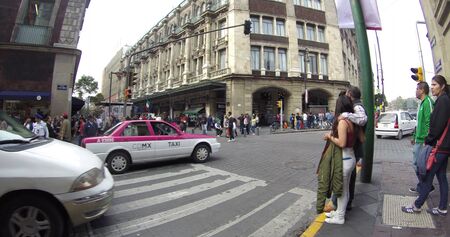 Walking through the streets of Mexico Cityのeditorial素材