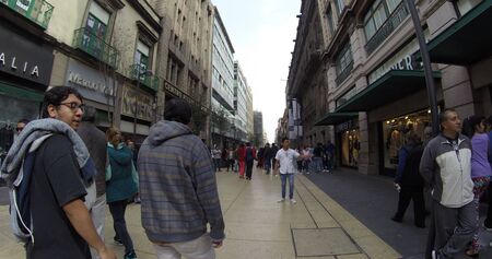 Walking through the streets of Mexico Cityのeditorial素材