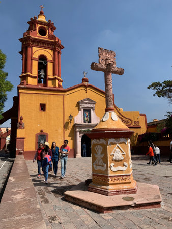 Pueblo Magico de Bernal Queretaro. Mexicoのeditorial素材