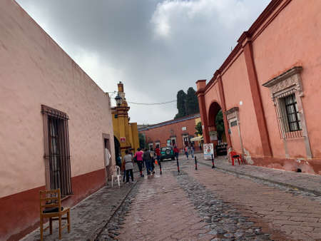 Calles de Tequisquiapan, Queretaro.のeditorial素材