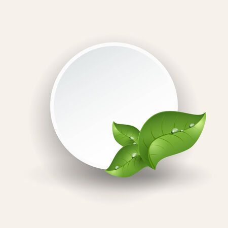 White round bannerのイラスト素材
