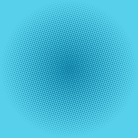 Pop Art Background, Dots on Blue Background,Halftone Background,  Retro Style, Vector Illustrationのイラスト素材